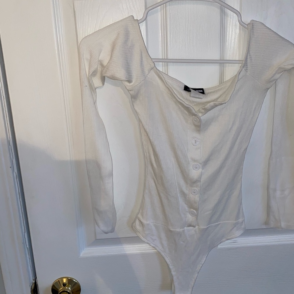 Off the shoulder body suit